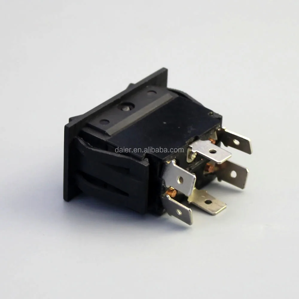 DPDT 6pin Heavy Duty Momentary Rocker Switch On Off On Reset Off, View ...