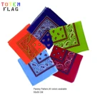 22 X 22 Inch 100% Cotton Novelty Party Favor Scarf Headband Handkerchiefs Paisley Cowboy Bandana