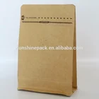 Custom order food grade slide ziplock bag stand up kraft paper bags for beef jerky packing bags