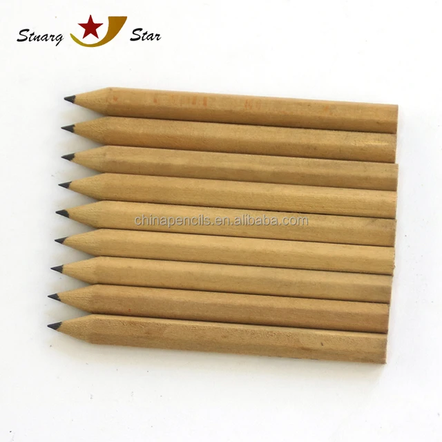 3.5inch good quality mini HB Nature wood pencil for kids