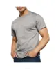 MS-1766 Fruit Of The Loom T shirt Wholesale Men's Black And Grey Crews Extended Size T-shirt