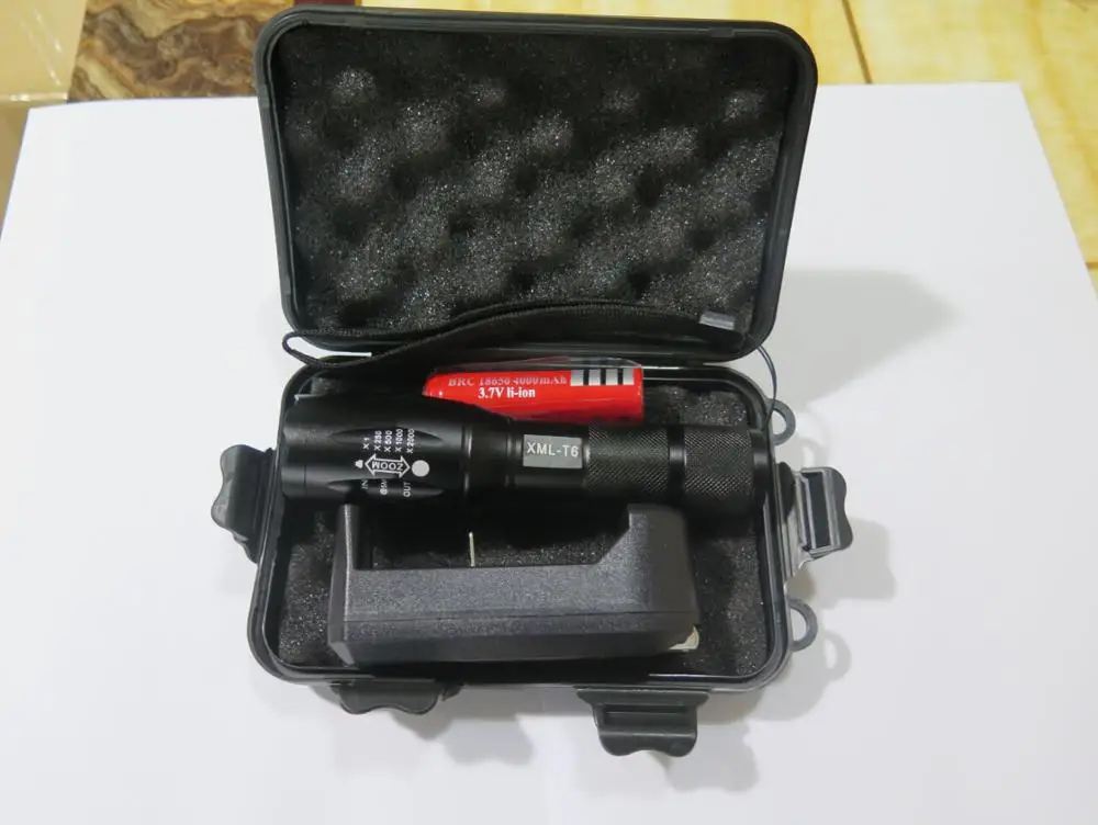 Gift Packing Box CREE XML T6 2500LM Tactical Led Flashlight Powerful Rechargeable Led Lamp Torch Lantern Police Light By 18650 3AAA 3.jpg