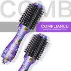 Direct factory New color One Step Hair Dryer and Volumizer Amazon hotselling Negative Ion Hair styler 3 in 1 Hot Air Brush