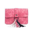 Women's Small Crossbody Bags Tassel Coin Purse Mini Ladies PU Leather Cellphone Purse