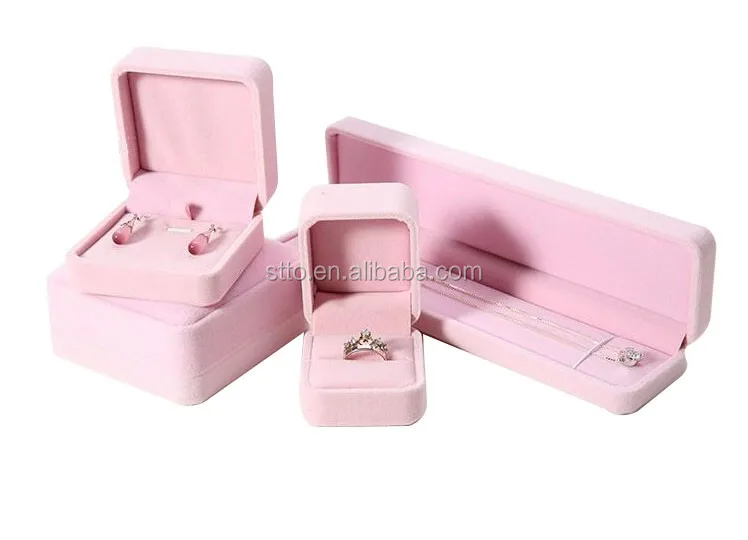 packaging ring box gift box brand name top one color red,pink