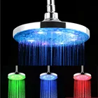 8 Inch Bathroom 3 Color LED Top Led Shower Ceiling Head Filter Rainfall With Low MOQ