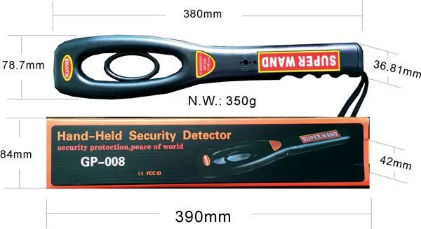 Portable super wand 3d metal detector GP-008