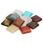 Blue Blueblue Loose Gemstone Blue Agate Square Cabochon Blue Chalcedony