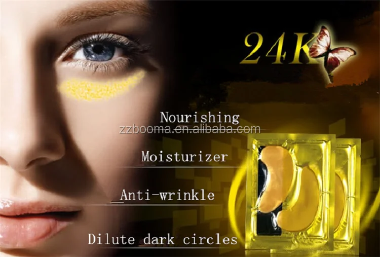 Hot Sale 24K Gold Crystal Collagen Eye Mask Gel Eye Mask
