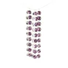 Hot Sales 14mm dark purple lighting chandelier crystal glass octagon bead chain strands garland for wedding decoration