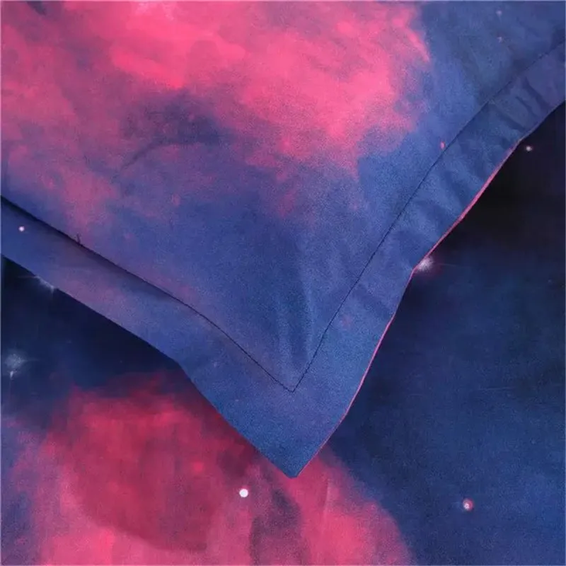 2016 New 4/3pcs Galay 3D Bedding Sets Universe Outer Space Duvet cover Bed Sheet / Fitted Bed Sheet pillowcase Twin queen king