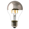 silver tipped e26 round edison candelabra led filament light bulbs KING-A60SN4A
