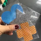 heart /cross /flower/star shaped one time used sexy star and heart shaped nipple pasties