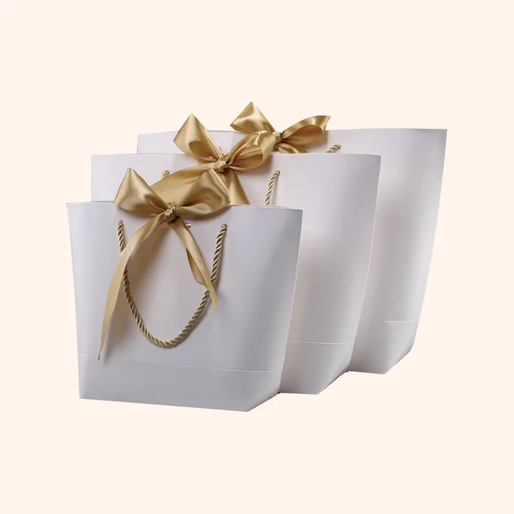 hot selling paper corporate gift bags with logo printed