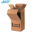 High Quality Strong Custom Printed Corrugated Paper Wardrobe Moving Box