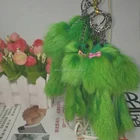 Fox Fur Keychain Fox Fur Ball Animal Monkey Shaped Keychain RE 050