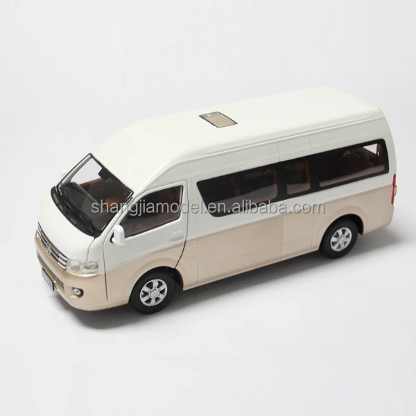 118 Foton Diecast Passenger Car Model Van Model High Quality Mini Bus