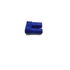 Custom metal EC5 5.0 mm gold plated automotive electrical banana plug connector with blue plastic housing