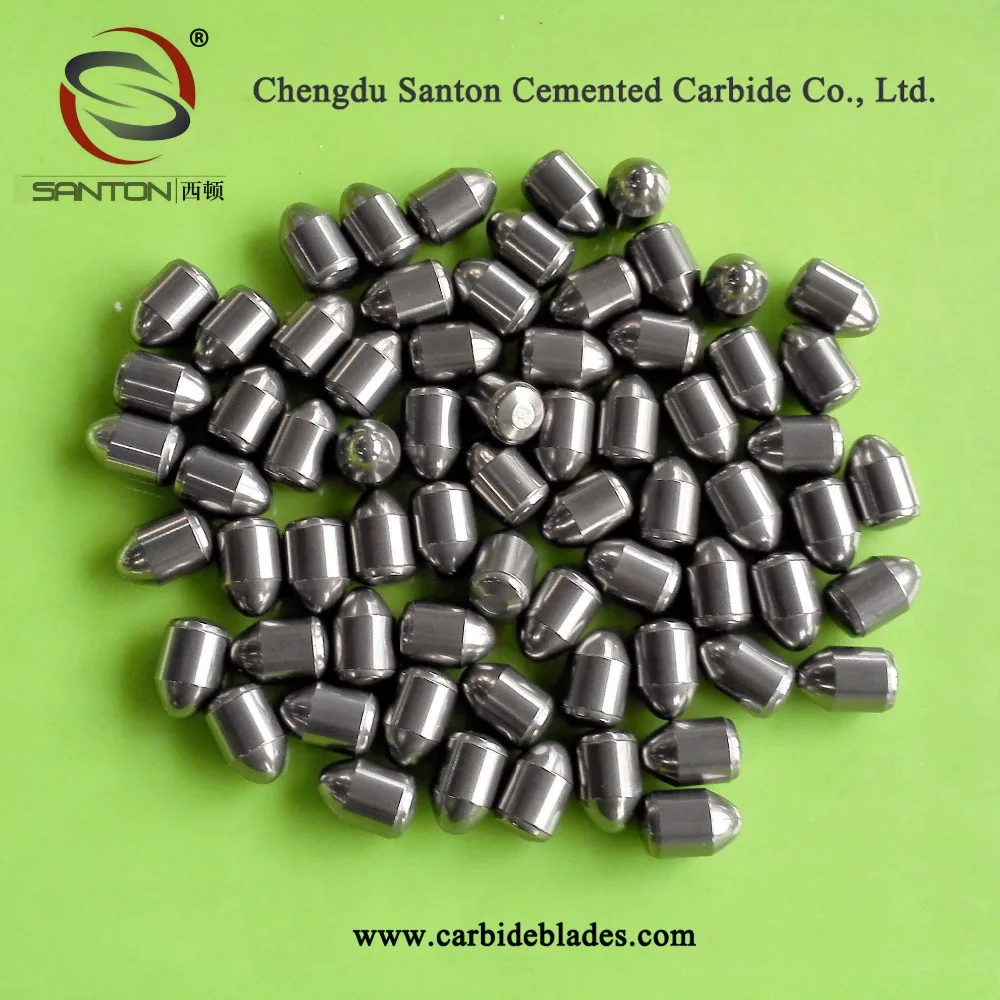 cemented carbide semi ballistic buttons for high pneumatic dth