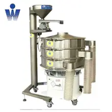Stainless steel rotary vibrating screen sieve flour sifter for spices
