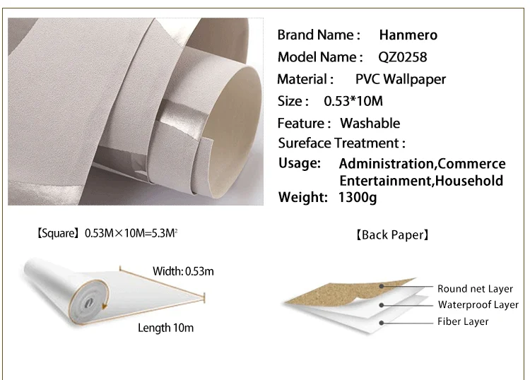 Embossed Modern Tv Background heavy vinyl wallpaper for home decoration