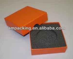yellow color custom paperboard rigid gift box with die cut