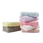 Custom Embroidery Logo 70 Bamboo And 30 Cotton Soft Hotel Used White Face Towel