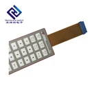 PET Material Overlay Metal Dome Keyboard Membrane Switch With FPC cable