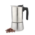 Matte FinishedMoka Coffee Stainless Steel Italian Espresso Coffee Maker