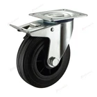 Factory price shock sbsorber castor wheel shopping cart esd pu caster with brake