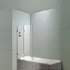 KD3204T Hinge Frameless Bifold Shower Screen Bathtub Shower Glass