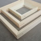 Customized wood frame and primed canvas painting stretcher bars