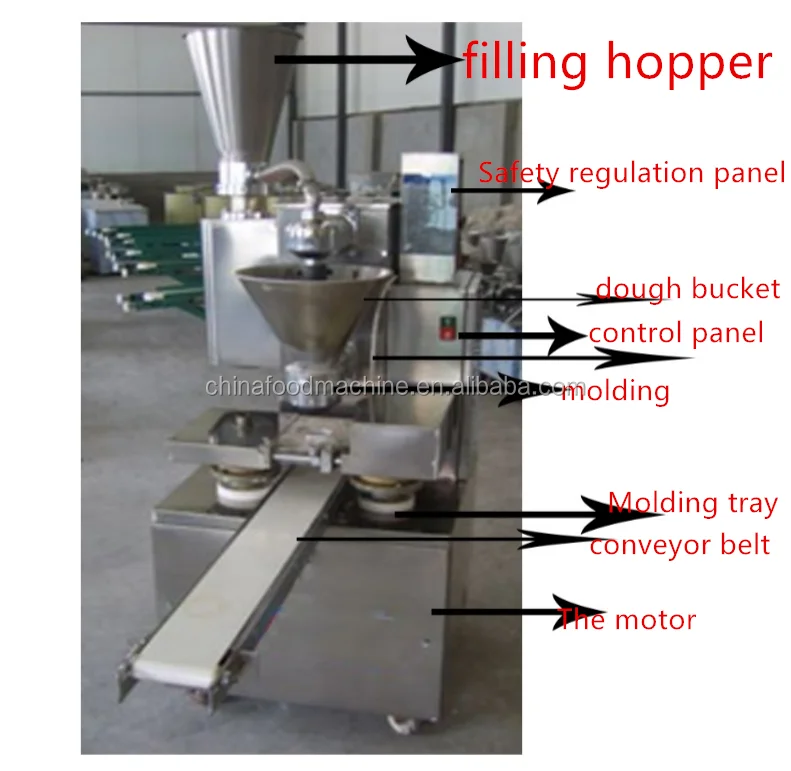 Chinese Baozi Bun Making Machine Automatic Steamed Bread Baozi Pork Bun Machine Steamed Stuffed Bun Maker Machine factory