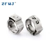 7.5-8mm automobile safety hose tube clamp galvanized universal clamp