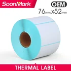 Hot Sale High quality 76x52mm clear barcode direct thermal sticker compatible for TSC desktop label printer