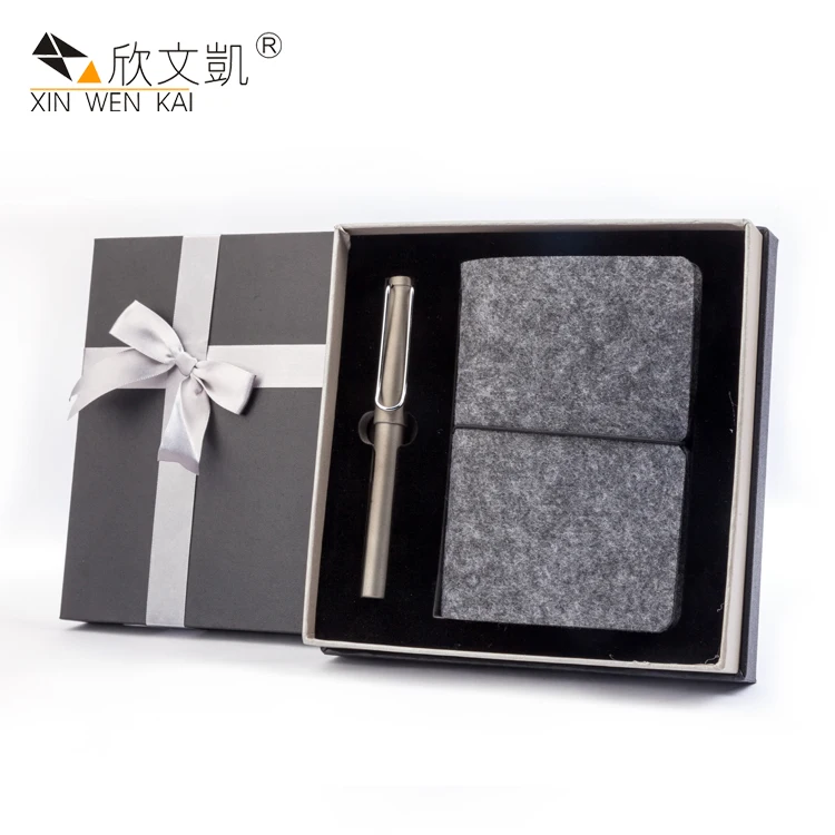 promotional business gift write smoothly felt notebook and