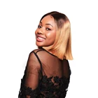 T4/27 Bob Wig Brazilian Virgin Human Hair Half Wig