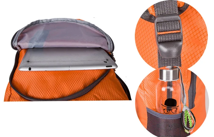 Wholesale oem nylon folding backpack fashion waterproof foldable travel backpack