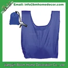 Ripstop Nylon Eco Reusable Foldable Shopping Bag with Integrated Drawstring Pouch