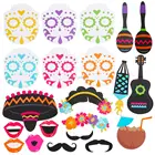 Hot Mexican Fiesta props for photo booth Cinco De Mayo Party Favors Supplies Selfie Props, 21 Pack