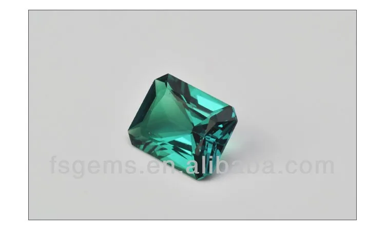 2GC02008A Hot Sale Good Quality Emerald Cut Hydrothermal Lab Created Emerald with Good Price Per Carat