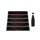 Printing Custom Adhesive Hair Extension Product Packaging Label Sticker for Hair Bundle Wraps