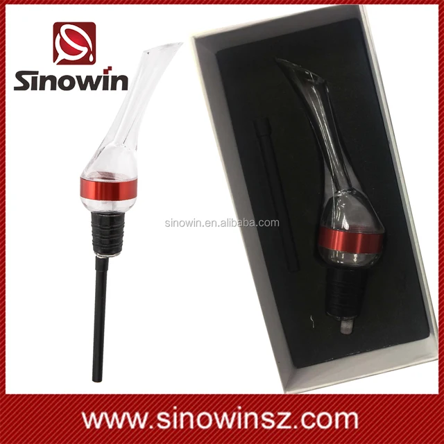 unique gift promotional acrylic wine aerator pourer with