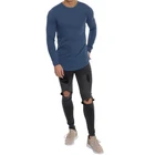 OEM Custom Logo Printing Men Thin Long sleeves T shirt