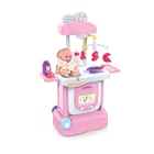 Pretend play preschool educational trolley ursery toy set for kids