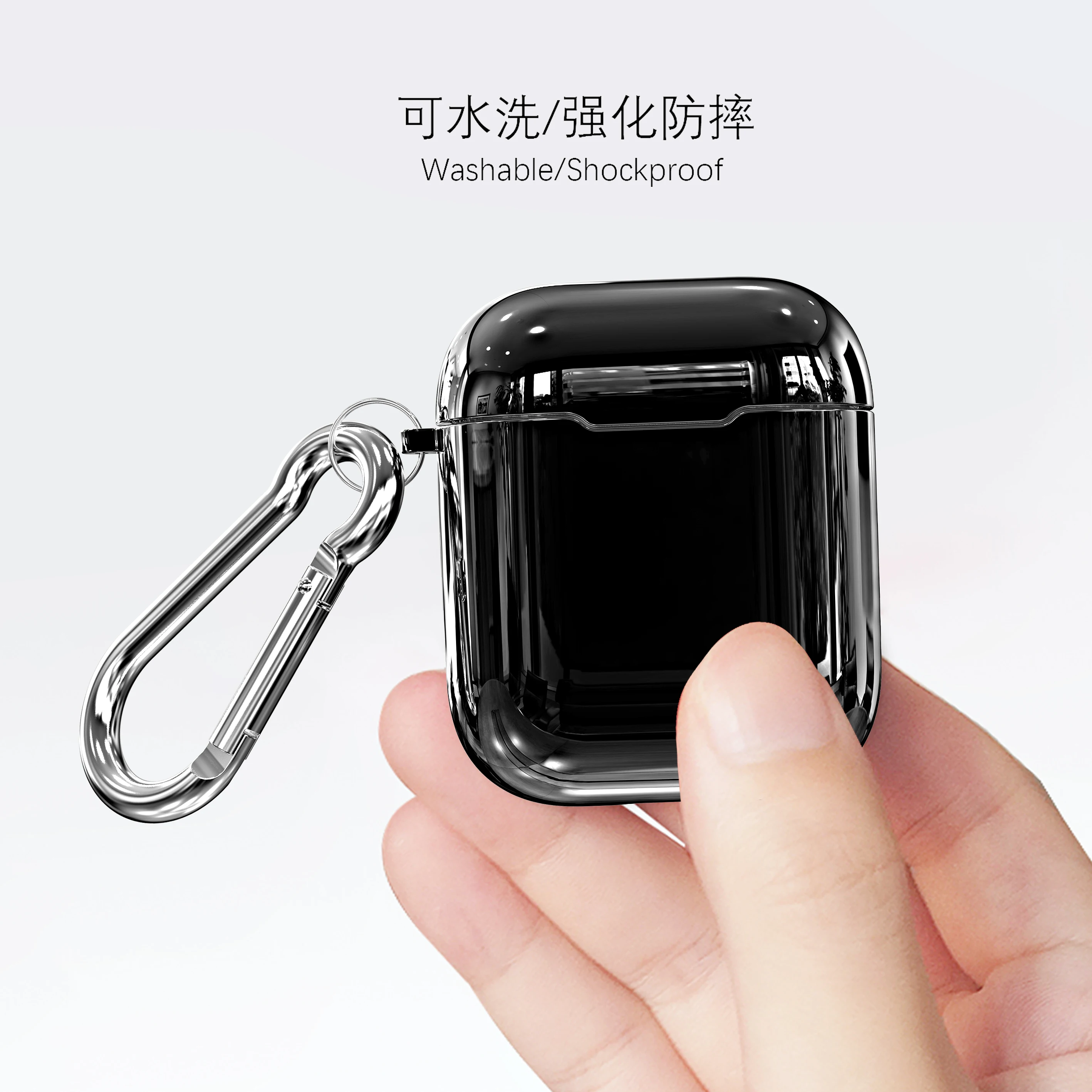 2019 Electroplated Case earphones Silicone Protective Cover Charging Headphones Case For APPLE - ANKUX.COM