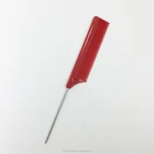 Professional Hair Styling Setting Cutting Salon Quality 8 Inches Red Trimming Thick Stainless Steel Pin Tail Comb