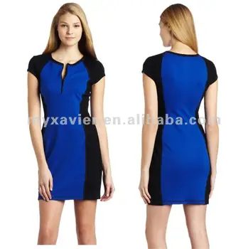 Clothes Women Color Block Dresses Combination Dress 20004 Clothes Women Color Block Dresses Combination Dress 20004