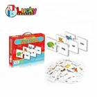 children's word memory card toys preschool educational games learning puzzle for english teaching