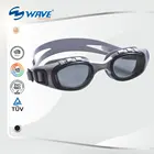 Simple practical anti-fog bright colored glass swimming googles
